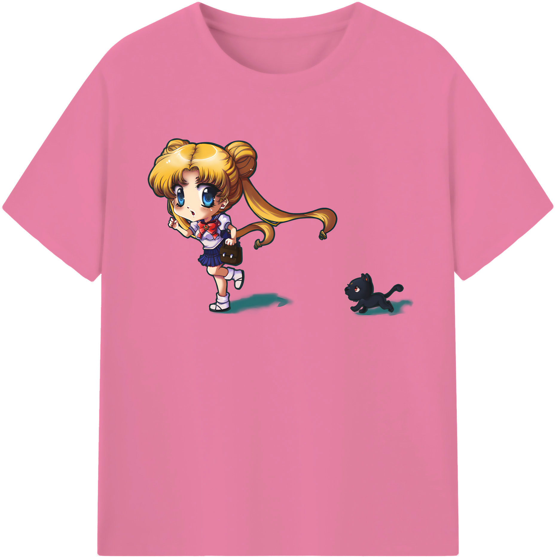 （画像用） 美少女戦士セーラームーン 愛野 美奈子 あいの みなこ Sailor Moon Aino Minako 綿100％半袖Tシャツ（フロントプリント）